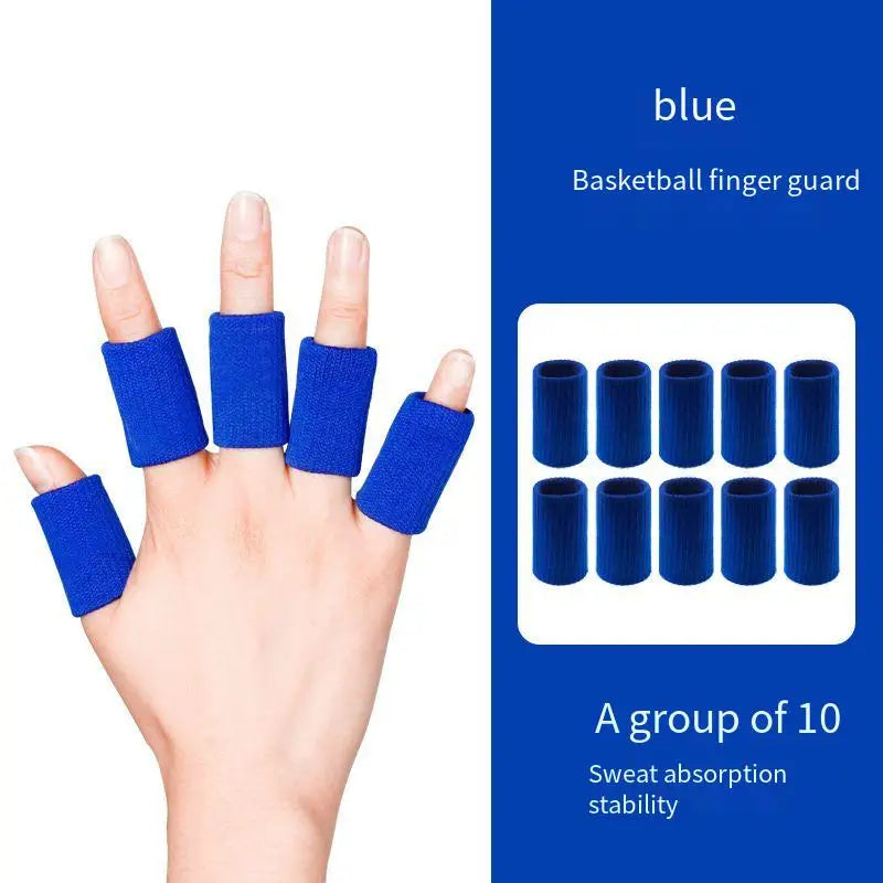 Sports Finger Guard Finger Sleeve Basketball Protective Sleeve Wicks Sweat Volleyball Anti-slip Joint Sprain Bandage Protector