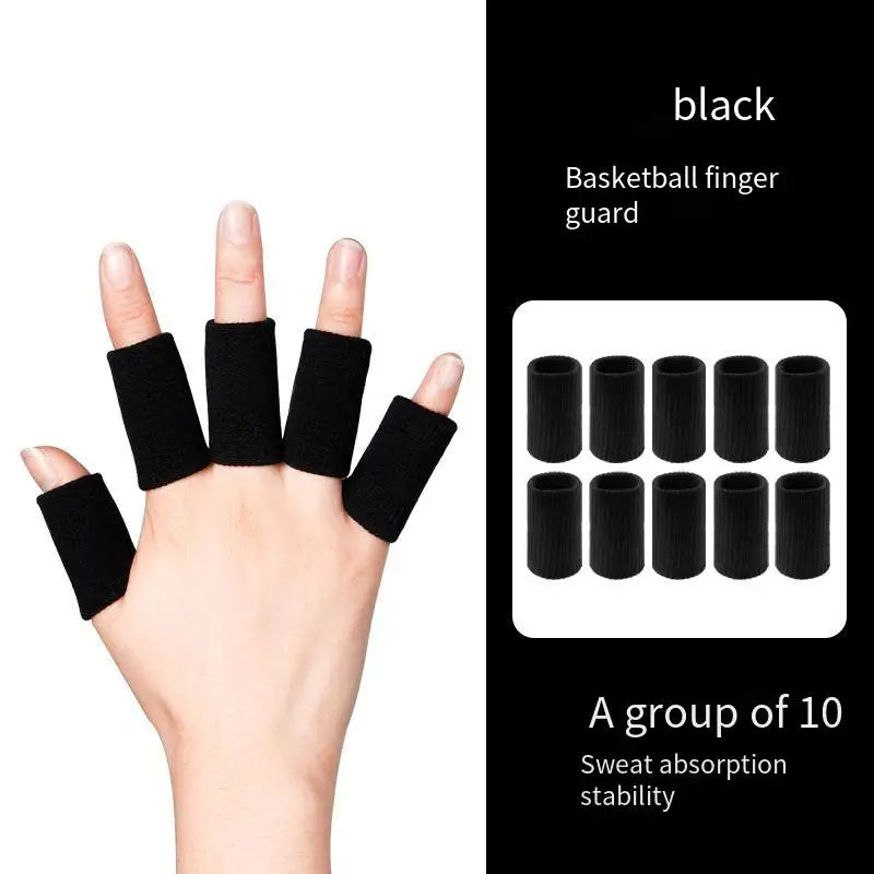 Sports Finger Guard Finger Sleeve Basketball Protective Sleeve Wicks Sweat Volleyball Anti-slip Joint Sprain Bandage Protector