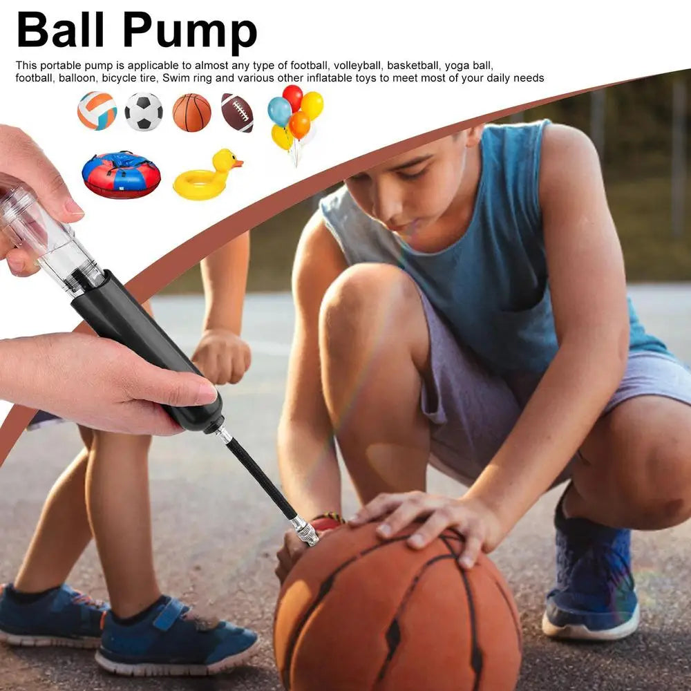 Sport Pump Portable Soccer Air Pump Ball Pump For Sports Balls Volleyball Football Accessories Equipment Inflation Devices &