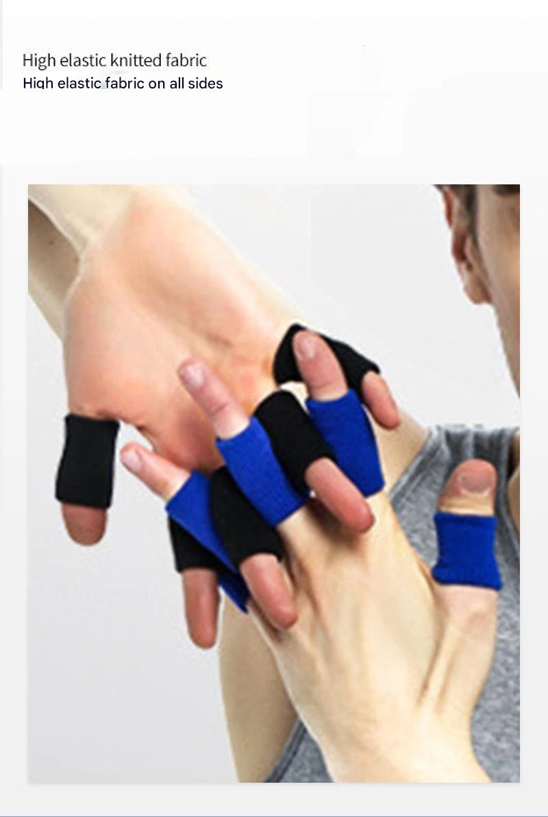 Sports Finger Guard Finger Sleeve Basketball Protective Sleeve Wicks Sweat Volleyball Anti-slip Joint Sprain Bandage Protector